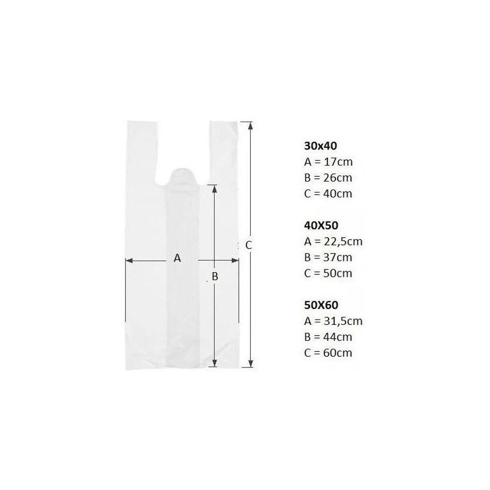 Sacola Plastica Reciclada Reforçada Kit 10 Kg 30x40 - 6