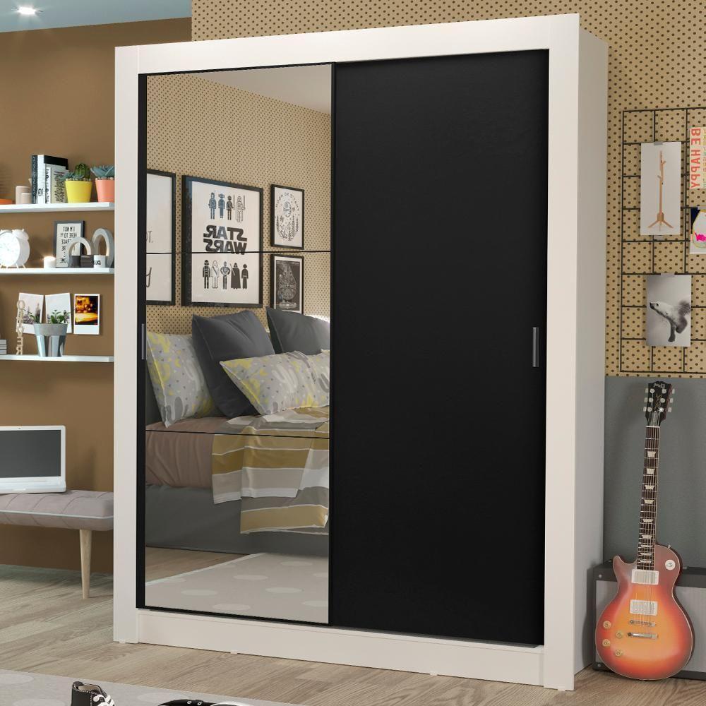 Guarda-roupa Solteiro Dallas Plus 2 Portas de Correr Madesa - 1