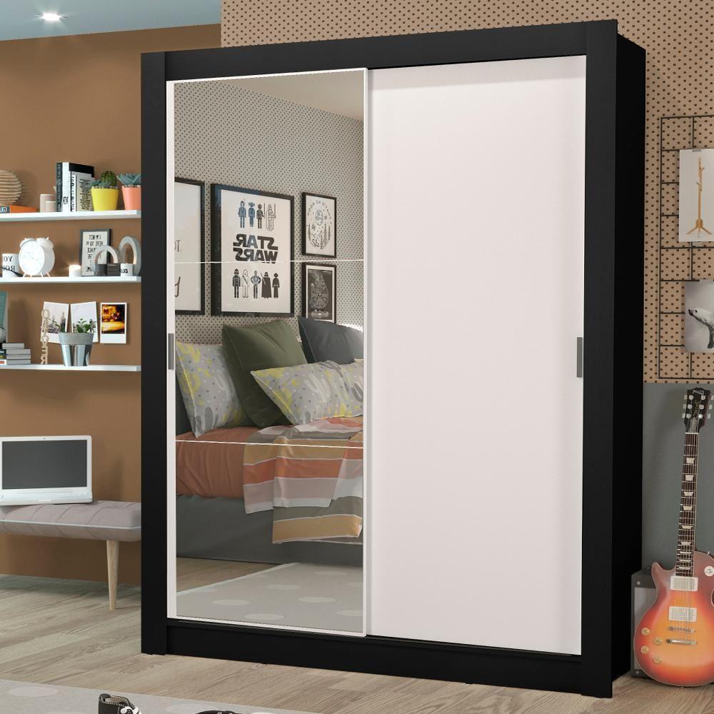 Guarda-roupa Solteiro Dallas Plus 2 Portas de Correr Madesa - 1