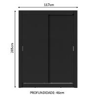 Guarda-roupa Solteiro Dallas Plus 2 Portas de Correr Madesa - 9