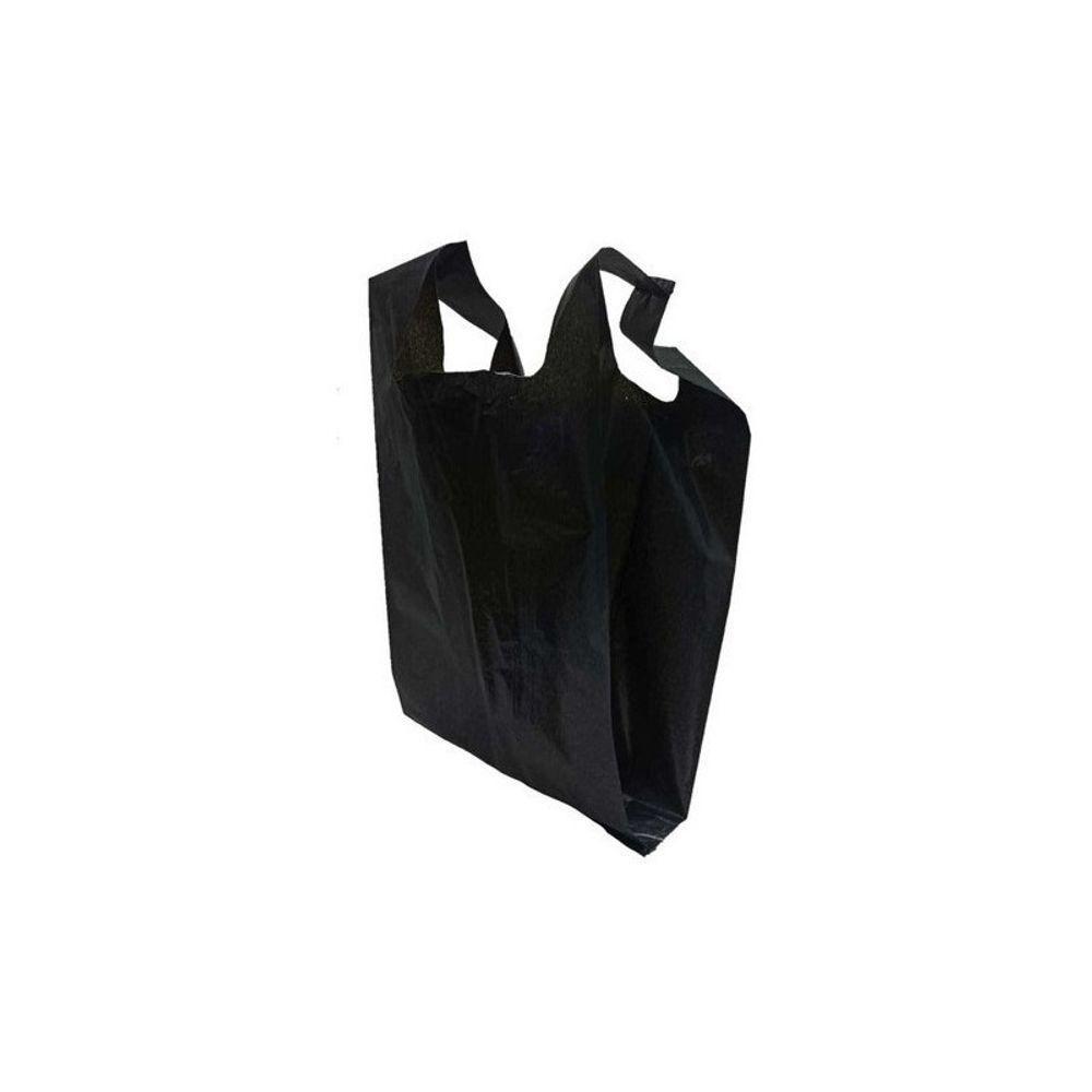 Sacola Plástica Reciclada Reforçada Preta Com 4kg - 1