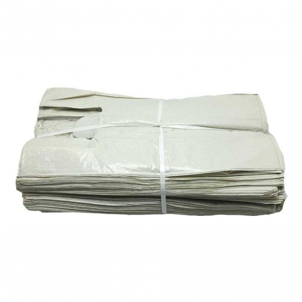 Sacola Plástica Reciclada Reforçada Branca Com 4kg - 5