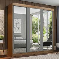 Guarda-roupa Madesa Reno 3 Porta Correr Espelho Rustic Cinza - 10