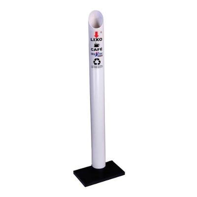 Lixeira De Copo Descartavel Coletora Tubo Pvc Café 50ml