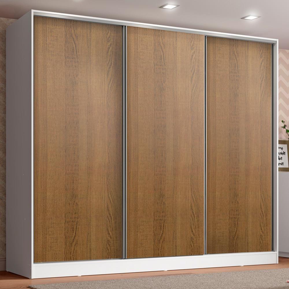 Guarda-Roupa Infantil 100% MDF Logan 3 Portas de Correr Madesa - 7