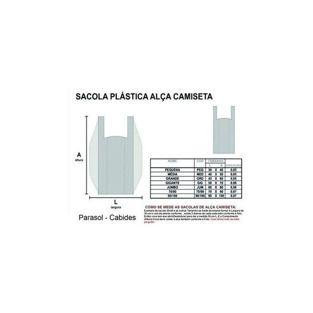 Sacola Plastica Reciclada Reforçada Kit 10 Kg 50x70 - 2