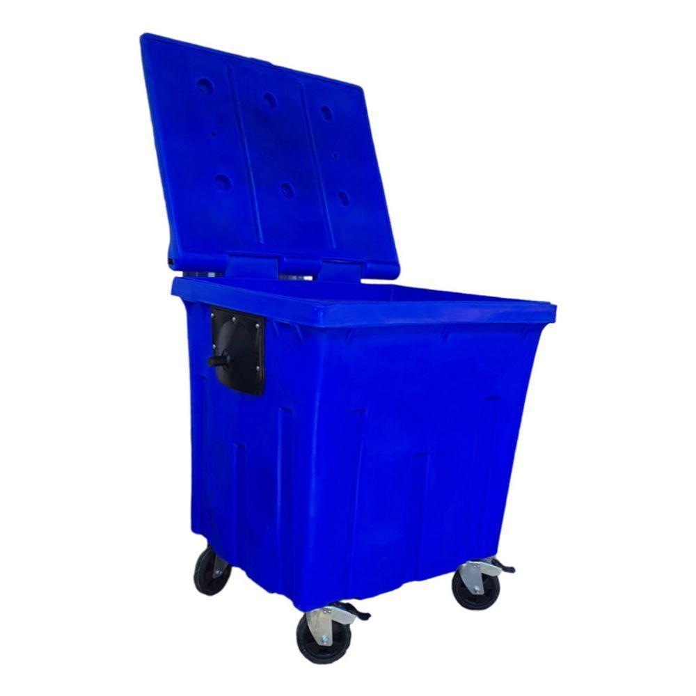 Contêiner Contentor Lixeira Plástico 1000 Litros - 4