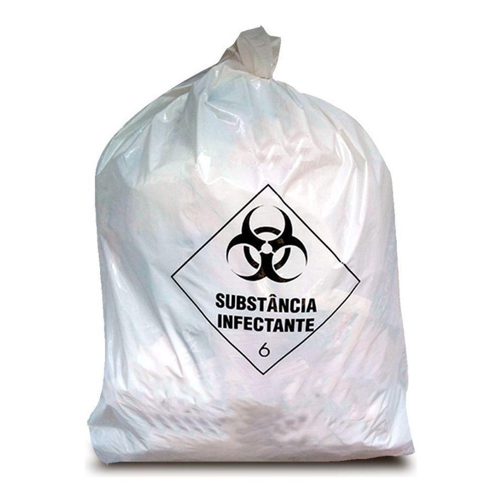Saco De Lixo Infectante 6 Hospitalar Resíduo 30l Com 100un - 1