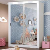 Guarda-roupa Infantil Madesa Enzo 2 Portas De Correr De Espelho - 2