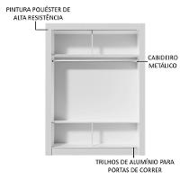 Guarda-roupa Infantil Madesa Enzo 2 Portas De Correr De Espelho - 10