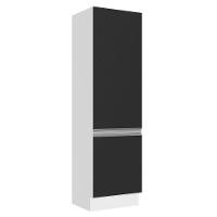 Paneleiro 100% Mdf 60 Cm 2 Portas Branco/preto - 1