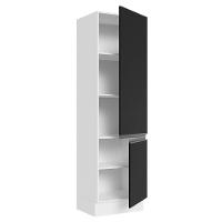 Paneleiro 100% Mdf 60 Cm 2 Portas Branco/preto - 8