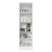 Paneleiro 100% Mdf 60 Cm 2 Portas Branco/preto - 9