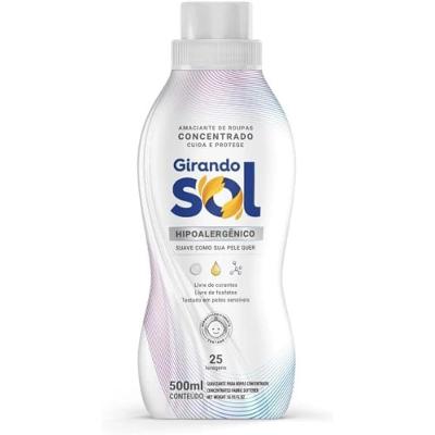Amaciante Concentrado Hipoalergênico Para Roupas De Bebê Girando Sol 500ml