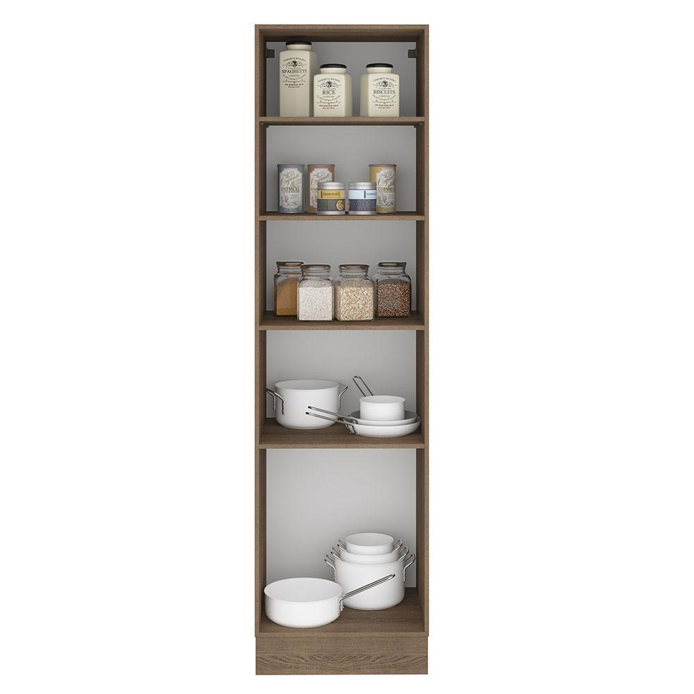 Paneleiro Madesa Glamy 60 Cm 3 Portas Rustic Preto - 2