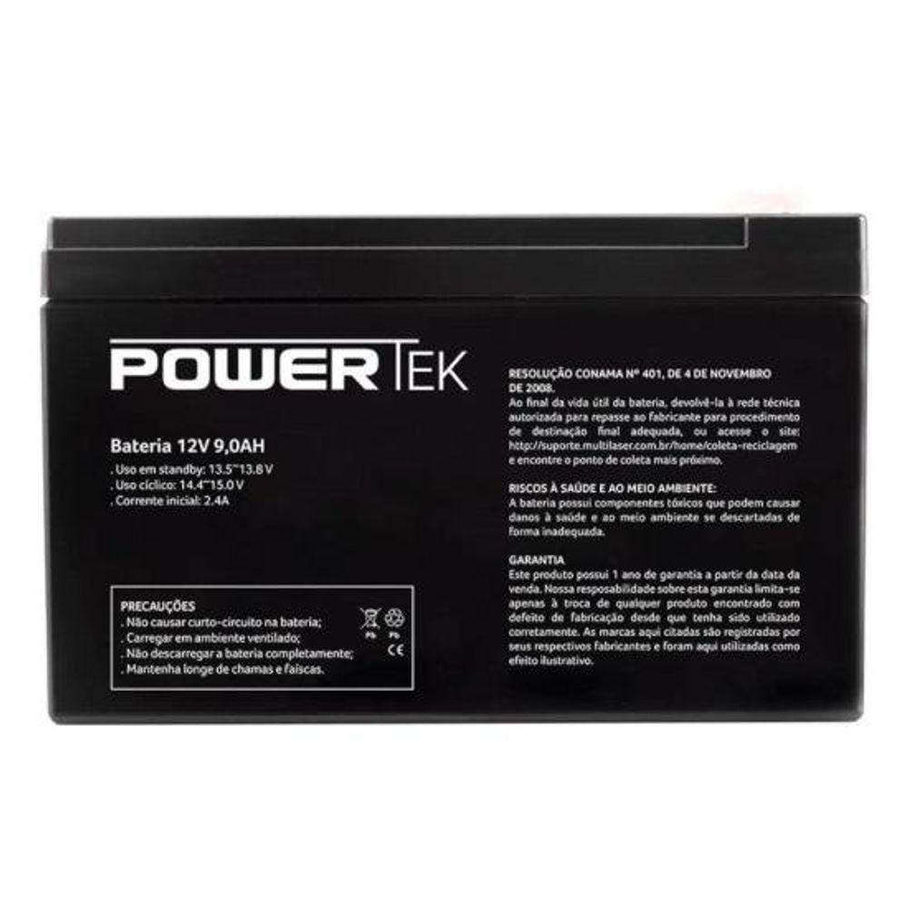 Bateria Selada 12V 9ah EN015 Powertek - 2