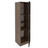 Paneleiro Madesa Lux 60 cm 3 Portas Rustic e Preto