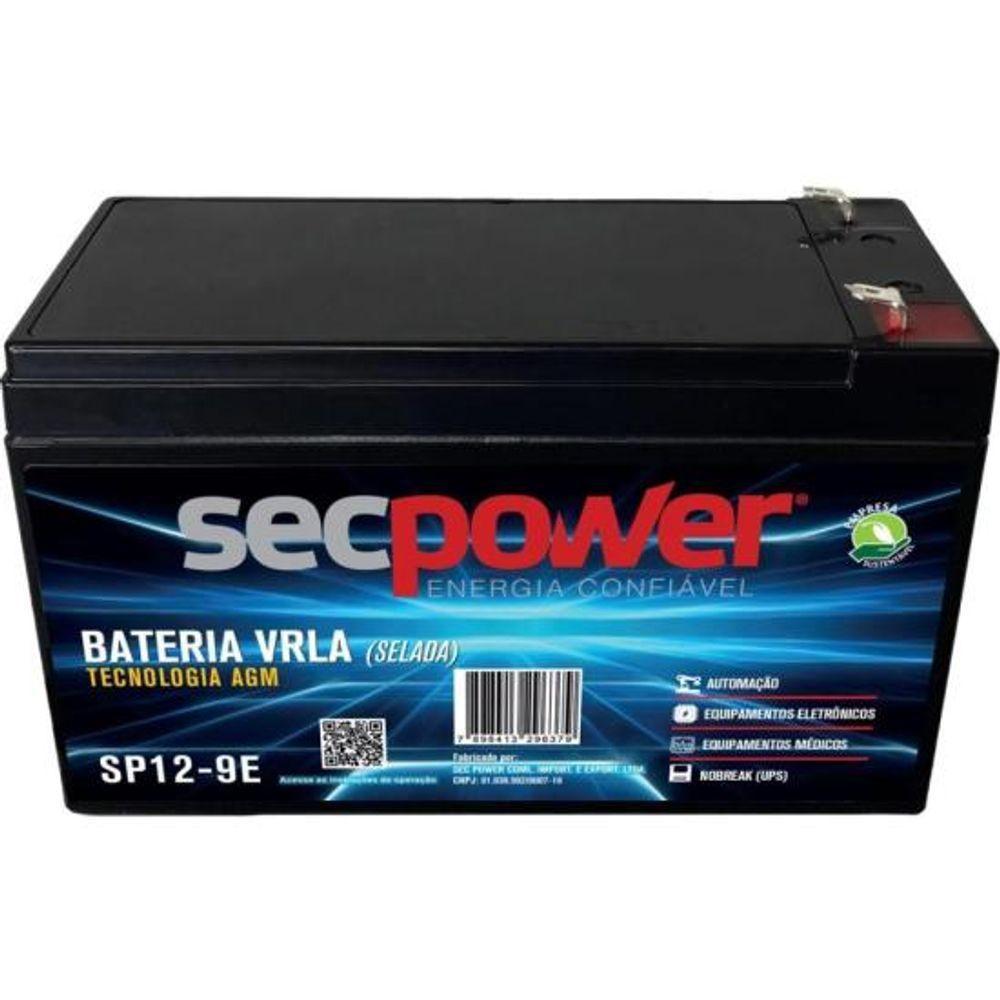 Bateria Selada 12V 9ah SP12-9E Secpower - 3