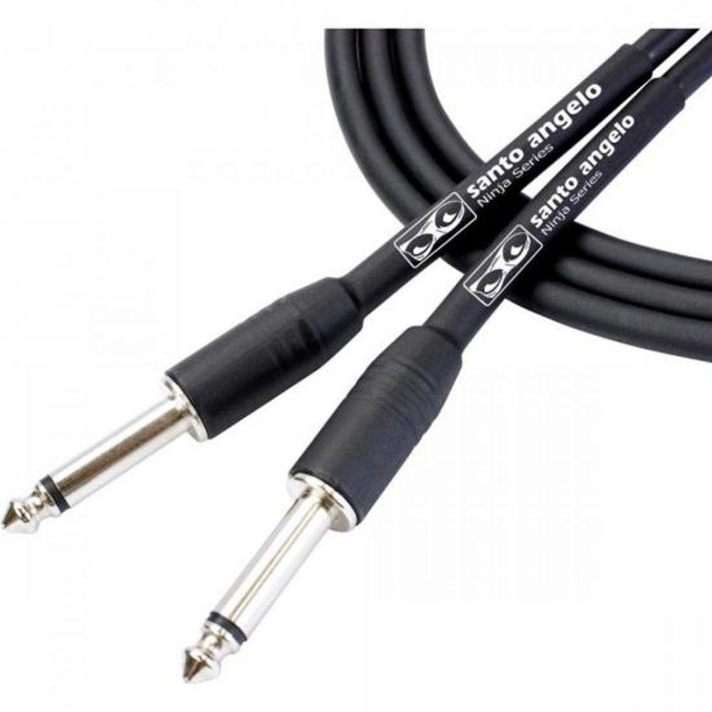 Cabo Para Guitarra 7,62m Ninja Preto Santo Angelo [f002] - 2