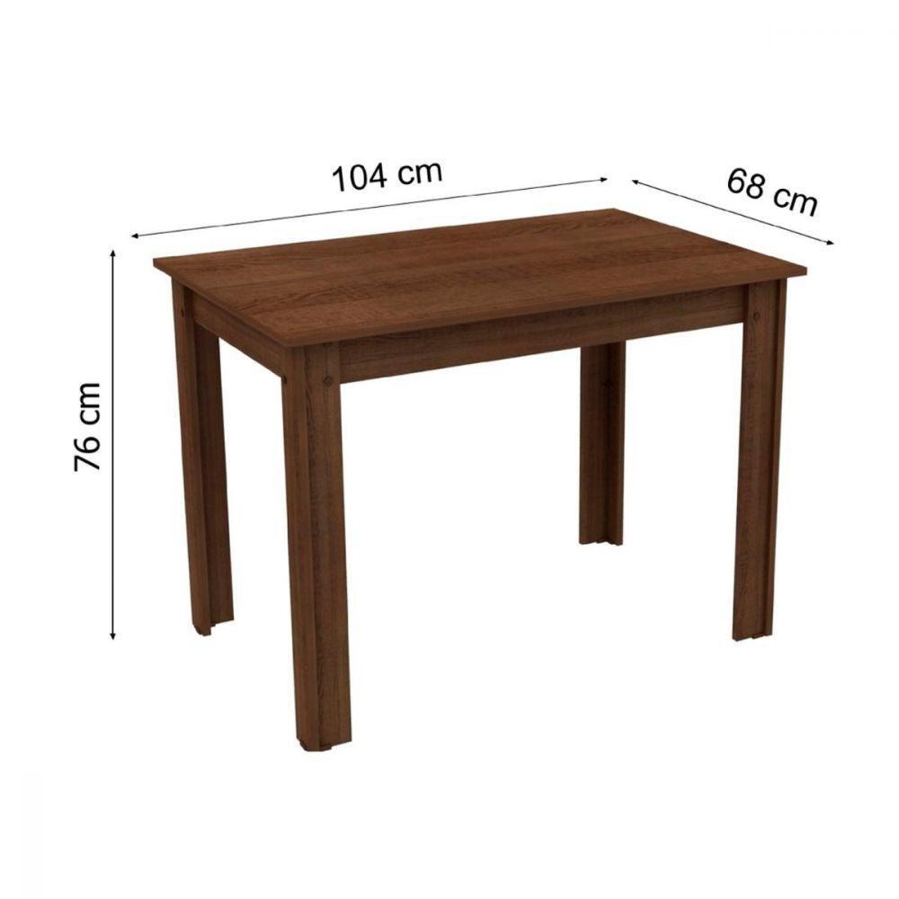 Mesa Retangular Rustic Tampo de Madeira Madesa 5258 - 3
