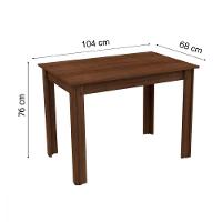 Mesa Retangular Rustic Tampo de Madeira Madesa 5258 - 3