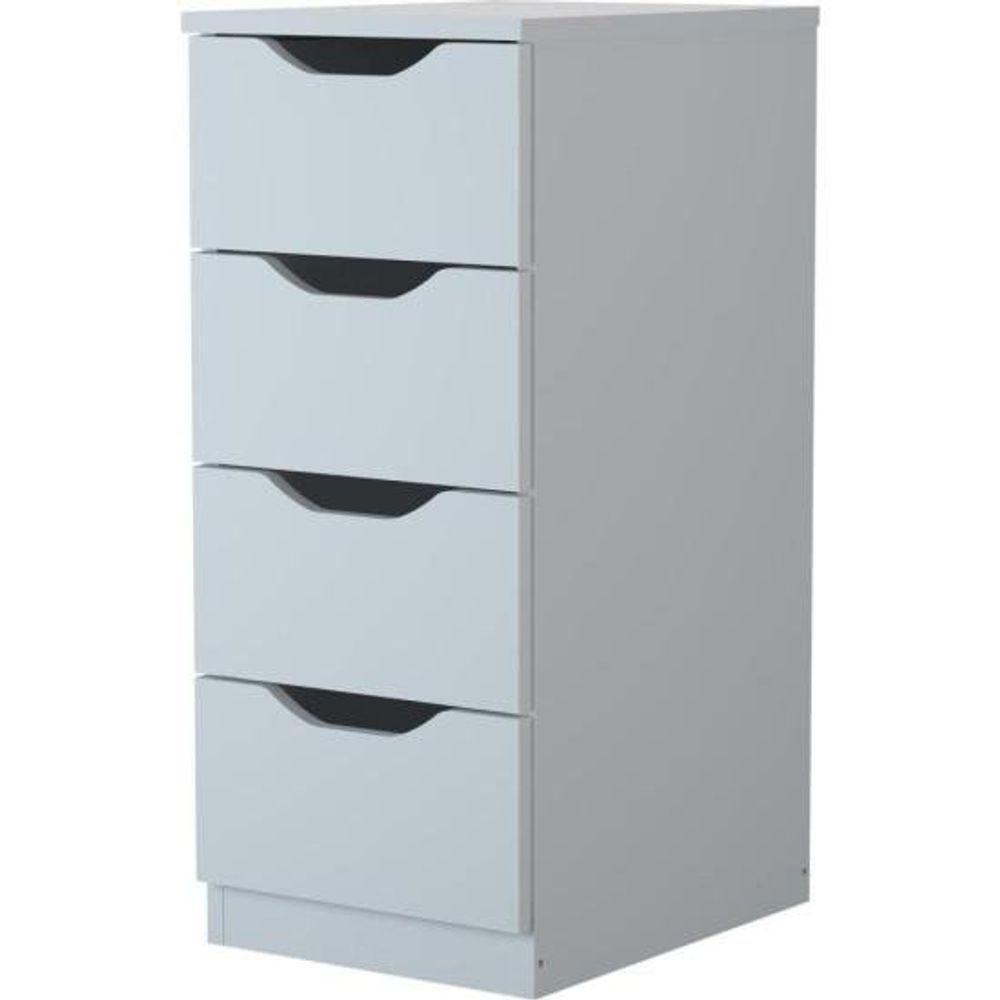 Gaveteiro Com 4 Gavetas Multivisão Branco [f002] - 1