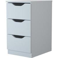 Gaveteiro Com 3 Gavetas Multivisão Branco [f002] - 1