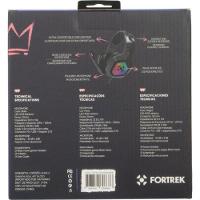 Headset Gamer Fortrek Black Hawk P2 + Usb Rgb Preto [f002] - 8