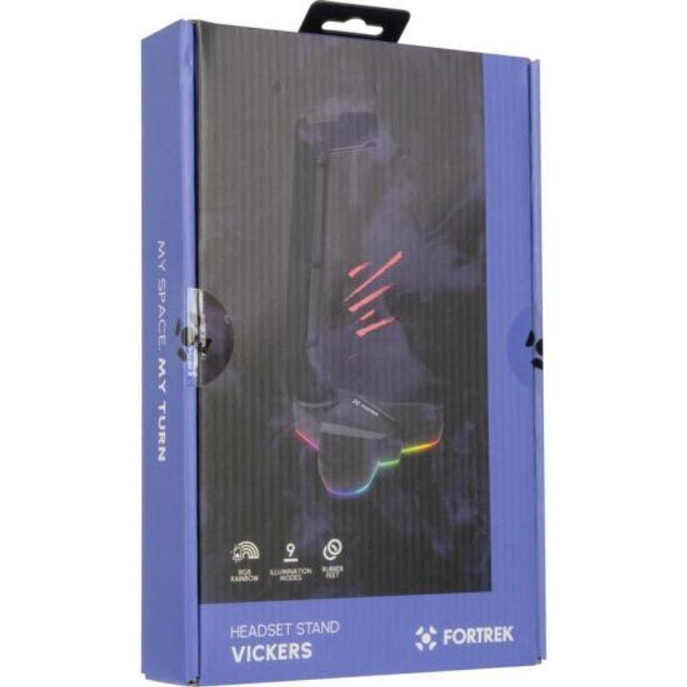 Suporte Para Headset Fortrek Vickers Rgb Preto [f002] - 5