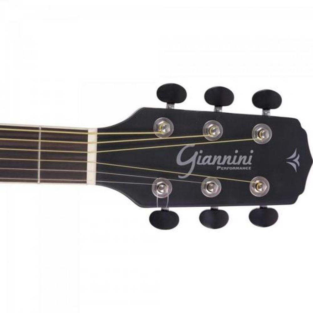Violão Giannini Gf1d Ceq Eletroacústico Aço Brown Red Burst Burst [f002] - 4