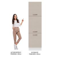 Paneleiro 60 Cm 3 Portas Branco/crema Agata Madesa Branco/crema - 7