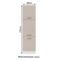 Paneleiro 60 Cm 3 Portas Branco/crema Agata Madesa Branco/crema - 10