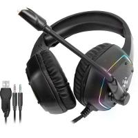 Headset Gamer Fortrek Blackfire P2 + Usb Rgb Preto [f002] - 1
