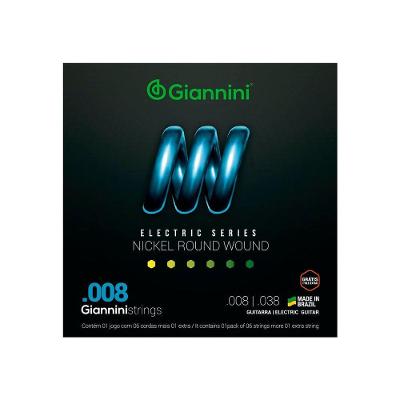 Encordoamento Para Guitarra Elétrica Geegst 8 - .008-.038 [f018]