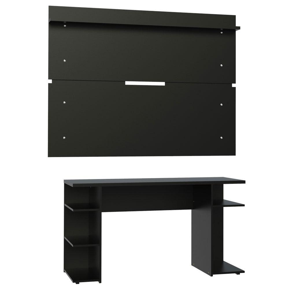Mesa Para Computador Gamer e Painel Tv - Preto - 5