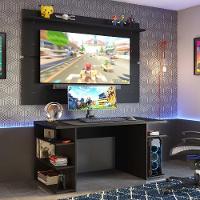 Mesa Para Computador Gamer e Painel Tv - Preto - 7