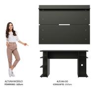 Mesa Para Computador Gamer e Painel Tv - Preto - 10