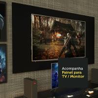 Mesa Para Computador Gamer e Painel Para Tv Até 50 - Preto - 10