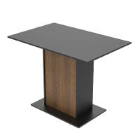 Mesa Madesa Retangular com Tampo de Madeira Preto e Rustic - 1