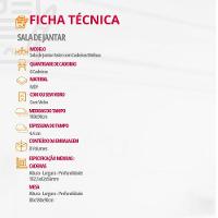 Mesa Sala De Jantar Aster 180cm E 6 Cadeiras Melissa Moderna Veludo Creme/off White/imbuia - 5