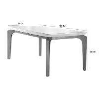 Sala Jantar Liz 120 Tampo Mdf Com 4 Cadeiras Safira Rufato Animale Chocolate Off White Imbuia - 3