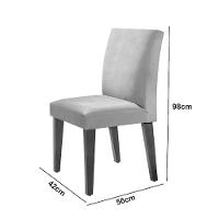 Sala De Jantar Mesa Olimpia Vidro Canto Reto Com 4 Cadeiras Marrom/off White/imbuia Ripado