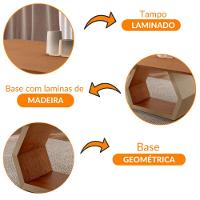 Mesa Para Sala De Jantar Ane Champanhe Com Cinamomo-cinamomo Imbuia - 5