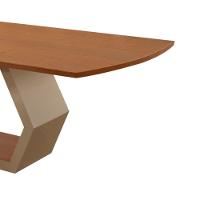 Mesa Para Sala De Jantar Ane Champanhe Com Cinamomo-cinamomo Imbuia - 7