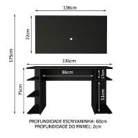 Mesa Gamer Painel para TV até 50" Madesa - 7