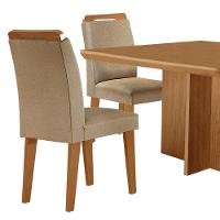 Mesa Olimpia 90 Mdf Canto Copo E Com 4 Cadeiras Athenas Turim 07 Naturalle - 7