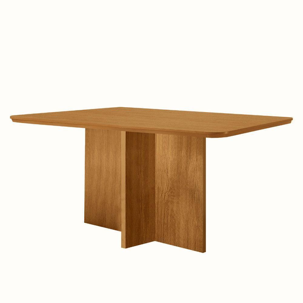 Mesa De Jantar Olímpia 120cm Tampo Mdf Canto Copo Naturalle - 1
