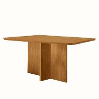 Mesa De Jantar Olímpia 120cm Tampo Mdf Canto Copo Naturalle - 1
