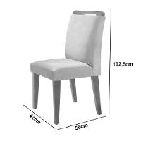 Mesa Olimpia 120 Mdf Canto Copo E Com 4 Cadeiras Athenas Turim 07 Naturalle