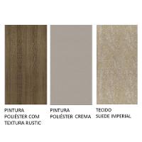 Kit Sala De Jantar Mesa 6 Cadeiras Rustic/Crema/Imperial Renata Madesa Rustic/Crema/Imperial - 2